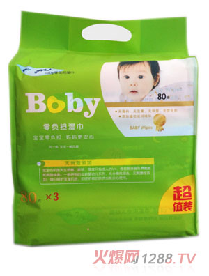 一帆零負擔嬰兒濕巾三連包240片裝