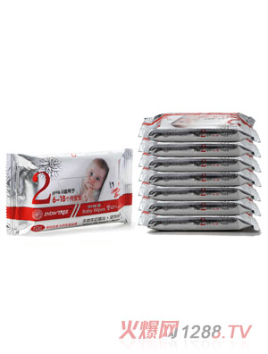 snowtree斯諾奇嬰幼兒濕巾2段10片裝