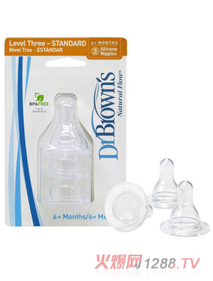 布朗博士流量3標準奶嘴(3個裝)