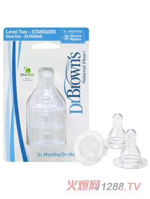 布朗博士流量2標準奶嘴(3個裝)