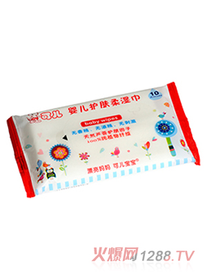 可兒嬰幼兒護(hù)膚柔濕巾