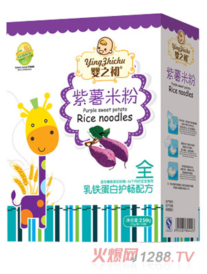 嬰之初乳鐵蛋白護(hù)暢紫薯米粉盒裝