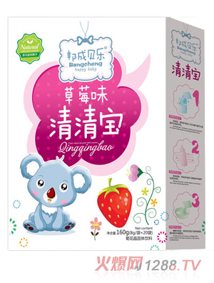 邦成貝樂清清寶盒裝草莓味