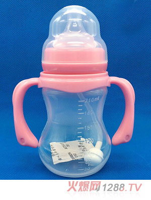 保利星210ml寬口兩邊磨砂pp奶瓶