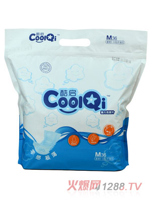 酷啟嬰兒紙尿片M碼36片