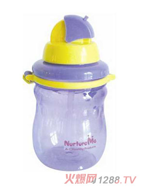 樂其耳嬰幼兒學(xué)飲杯紫色