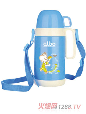 愛(ài)樂(lè)寶400ml兒童真空水壺藍(lán)