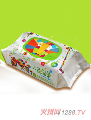 佑倍韓國進(jìn)口嬰兒濕巾大包78抽