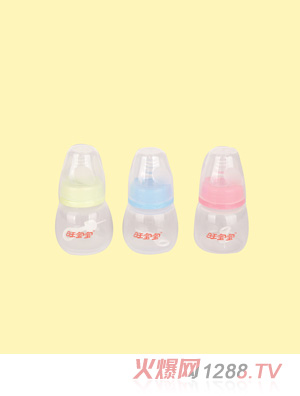 旺寶寶標(biāo)口徑弧形PP奶瓶三個