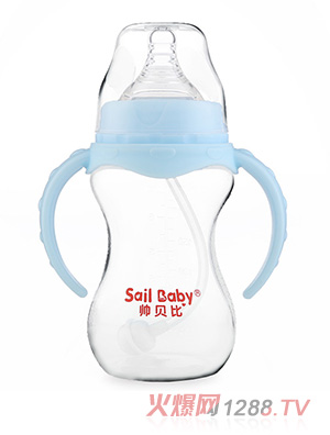 帥貝比超炫PP奶瓶藍