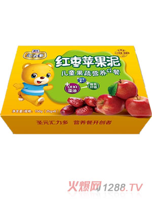 圣元匯力多紅棗蘋(píng)果泥兒童果蔬營(yíng)養(yǎng)餐六聯(lián)杯