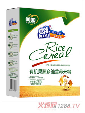貝希有機(jī)果蔬多維米粉盒裝