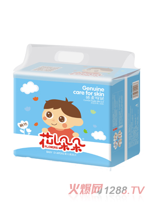 花兒朵朵嬰兒紙尿片M碼34片
