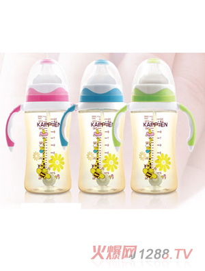 卡比恩PPSU奶瓶300ml-配磨砂實感奶嘴