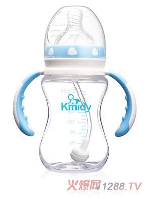 可米迪PP自動奶瓶210ml藍(lán)色