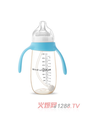 虎士廣口徑PPSU奶瓶藍色