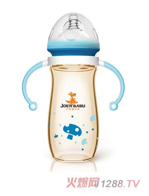 小袋鼠巴布PPSU奶瓶BP-806藍(lán)色