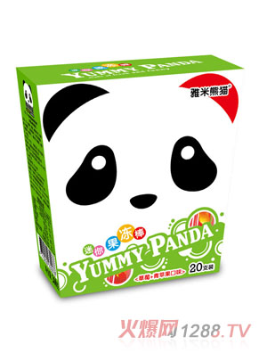 雅米熊貓迷你果凍棒260g（草莓&蘋(píng)果）