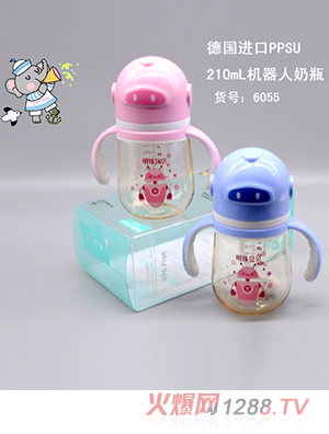 明珠貝貝德國進口ppsu 210ml機器人奶瓶