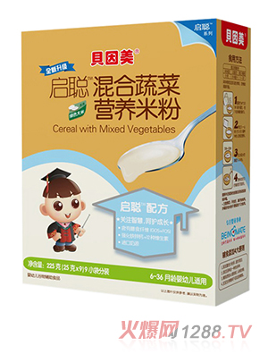 貝因美啟聰混合蔬菜營養(yǎng)米粉