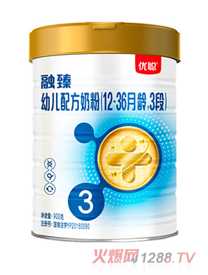 圣元優(yōu)聰融臻幼兒配方奶粉（12-36月齡，3段）900g