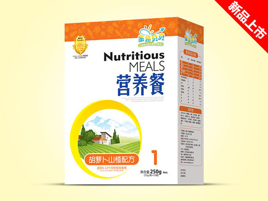 金頂貝貝營(yíng)養(yǎng)餐盒裝-胡蘿卜山楂