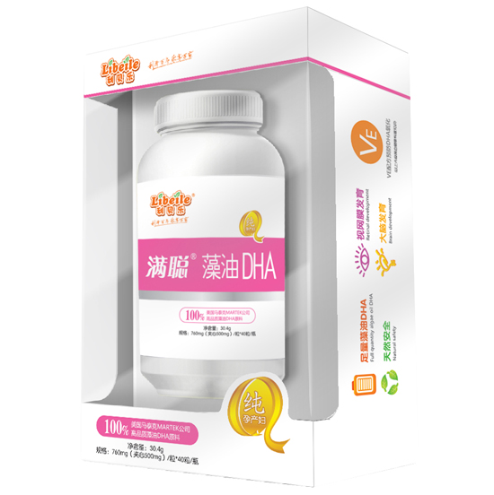 利貝樂滿聰孕產婦純藻油DHA軟膠囊