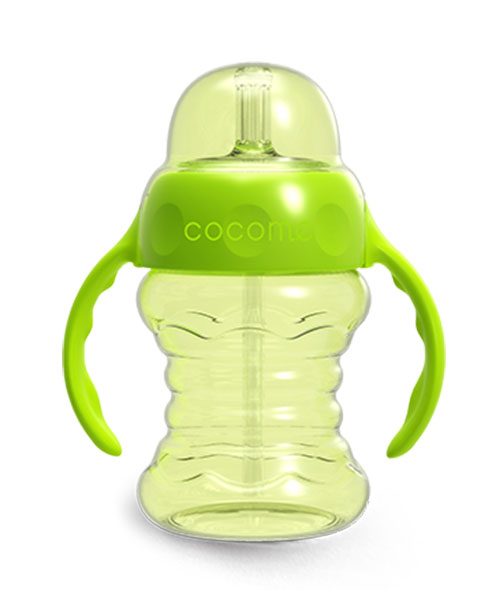 可可萌波紋吸管學(xué)飲杯