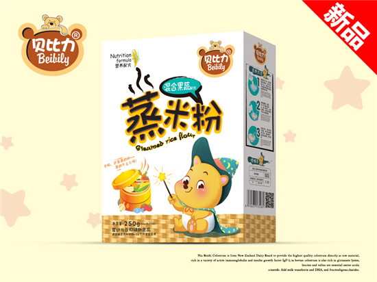 貝比力混合果蔬蒸米粉盒裝